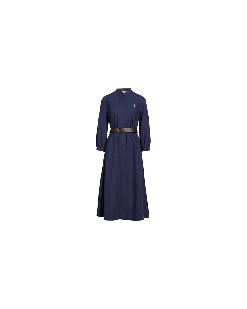 U.S. Polo Assn.  U POLO ASSN. - KLEIDER - Midi-Kleiderauf YOOX.COM Marineblau