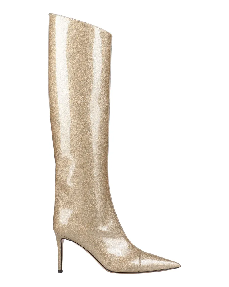 Alexandre Vauthier Stiefel Gold