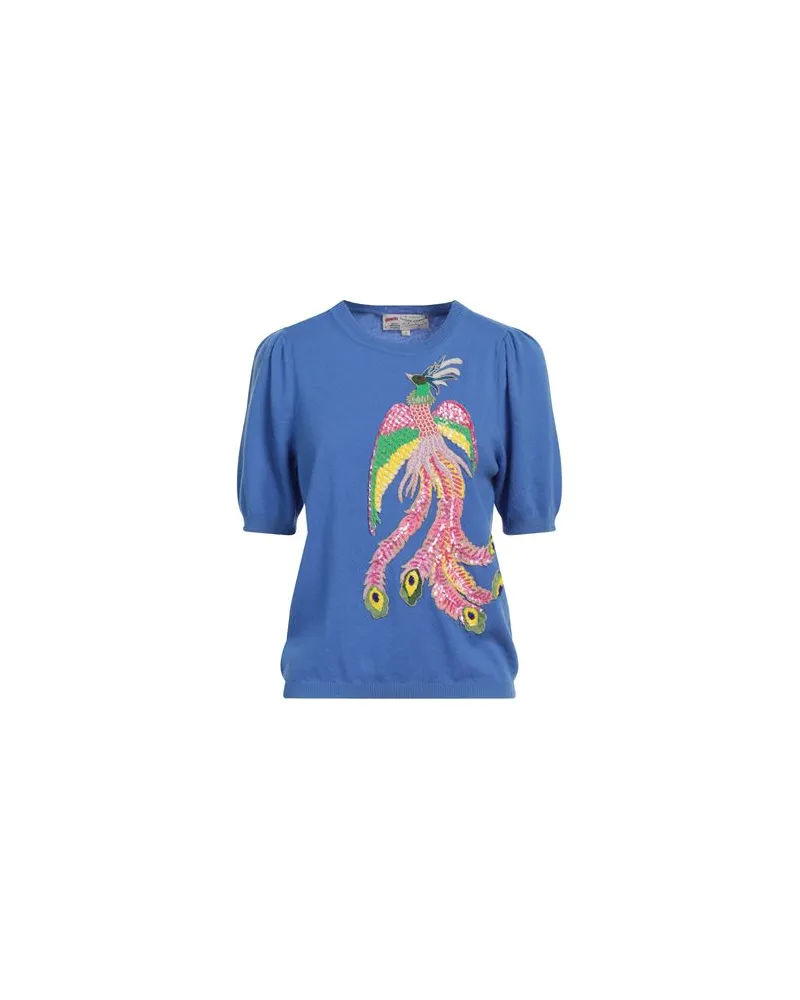 Maison Common STRICKWAREN - Pulloverauf YOOX.COM Azurblau