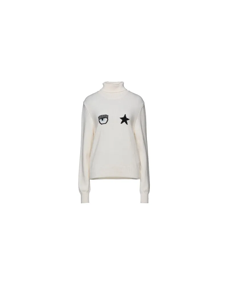 Chiara Ferragni STRICKWAREN - Rollkragenpulloverauf YOOX.COM Elfenbein