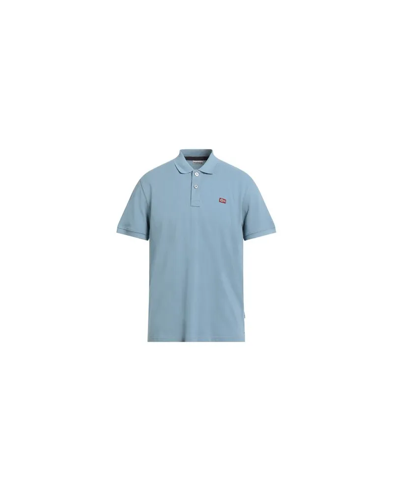 Napapijri TOPS - Poloshirtsauf YOOX.COM Hellblau