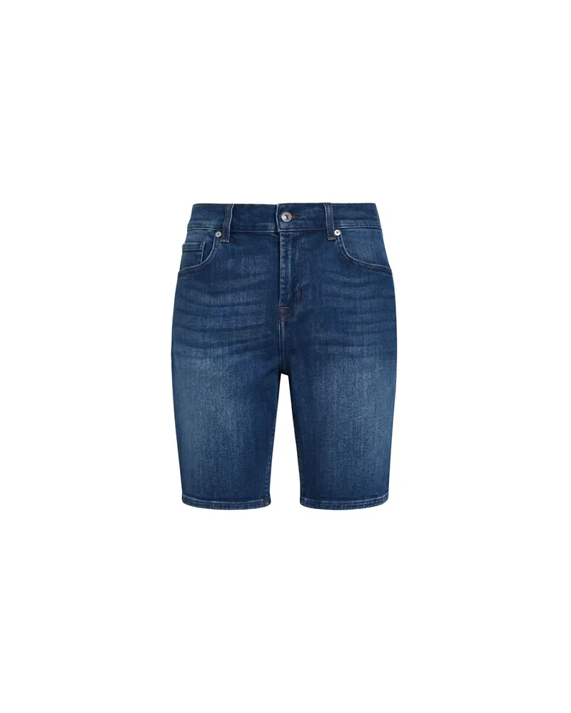 7 for all mankind HOSEN & RÖCKE - Jeansshortsauf YOOX.COM Blau