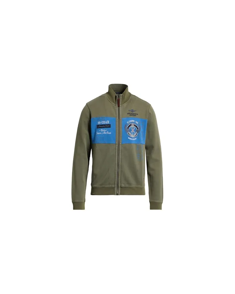 Aeronautica Militare TOPS - Sweatshirtsauf YOOX.COM Militärgrün