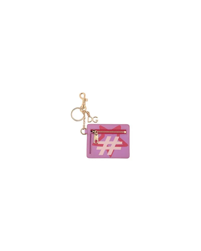 Dolce & Gabbana Kleinlederwaren - Schlüsselanhängerauf YOOX.COM Lila