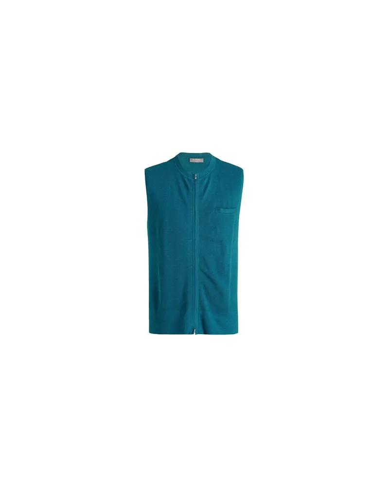 N.Peal STRICKWAREN - Strickjackenauf YOOX.COM Aquamarin