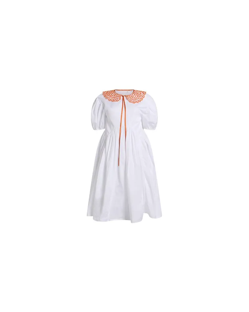 Cecilie Bahnsen KLEIDER - Midi-Kleiderauf YOOX.COM Weiß