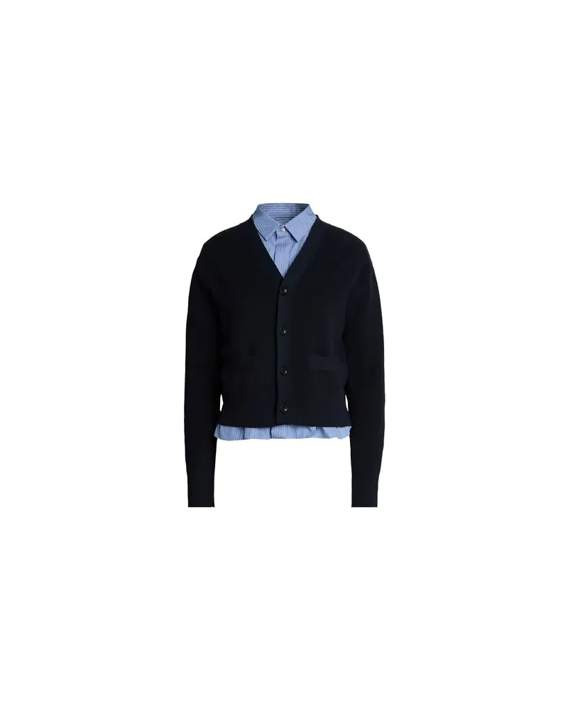 Sacai STRICKWAREN - Strickjackenauf YOOX.COM Nachtblau