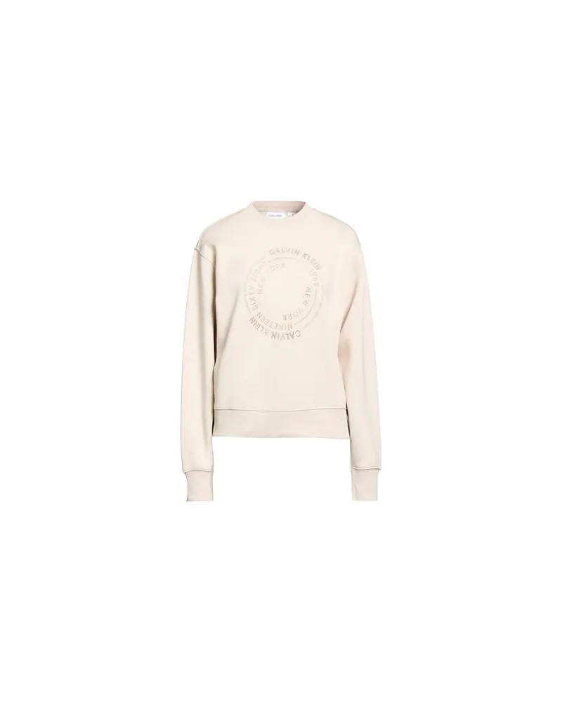 Calvin Klein TOPS - Sweatshirtsauf YOOX.COM Beige