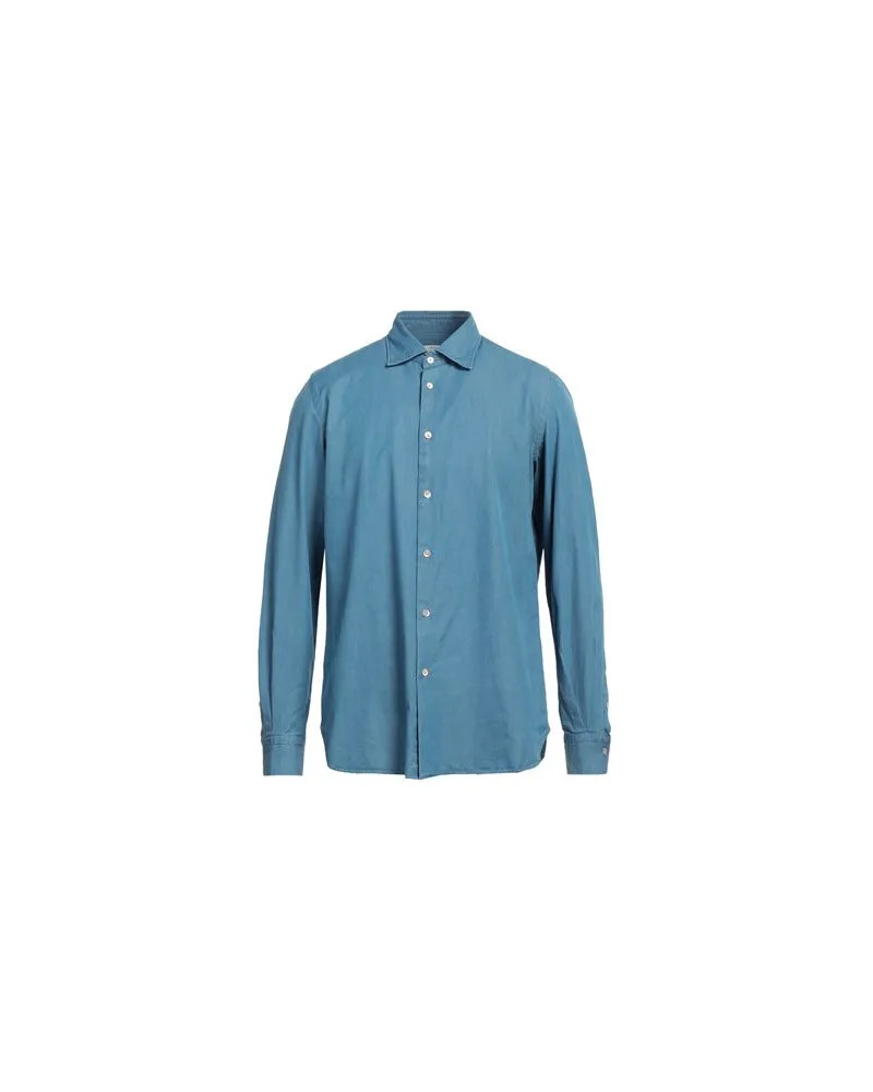 Boglioli TOPS - Jeanshemdenauf YOOX.COM Blau