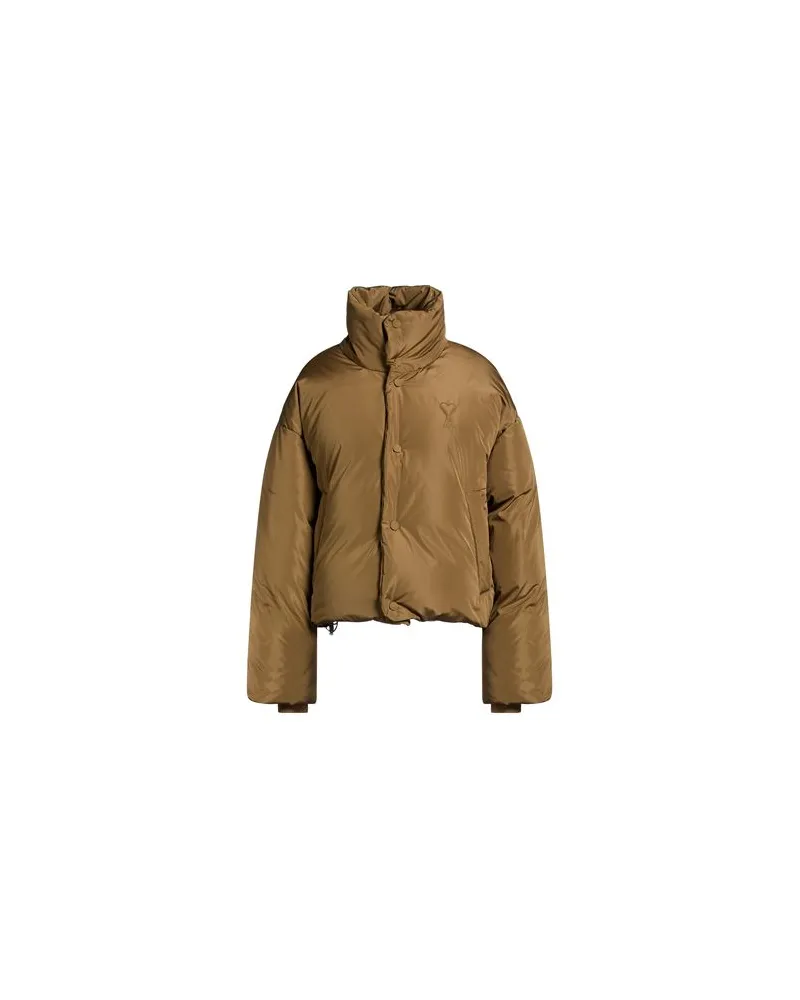 AMI Paris JACKEN & MÄNTEL - Pufferjacken & Daunenjackenauf YOOX.COM Khaki