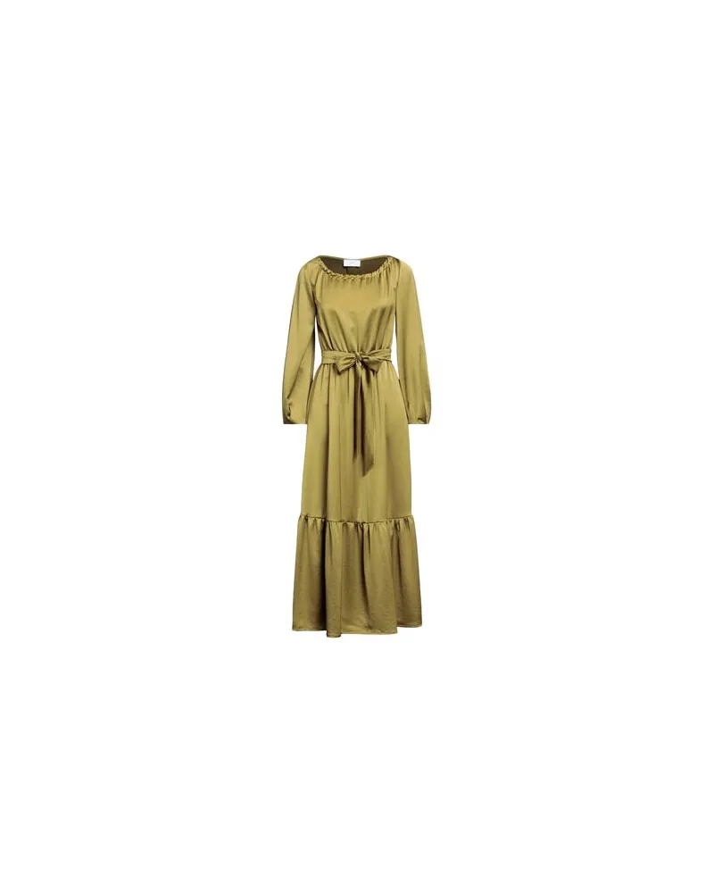 Soallure KLEIDER - Maxi-Kleiderauf YOOX.COM Militärgrün