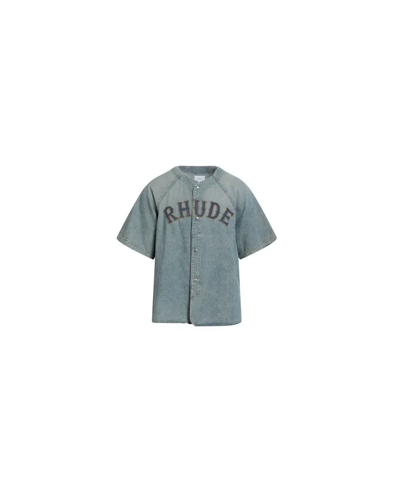 RHUDE TOPS - Jeanshemdenauf YOOX.COM Blau