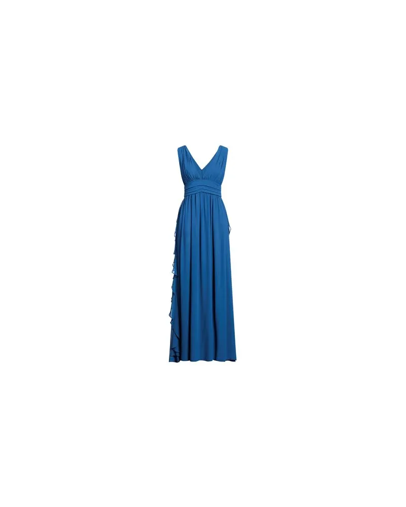 Rue du Bac KLEIDER - Maxi-Kleiderauf YOOX.COM Blau