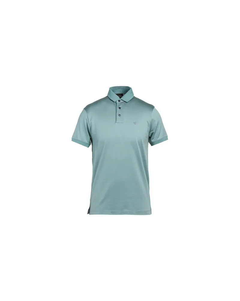 Emporio Armani TOPS - Poloshirtsauf YOOX.COM Salbeigrün