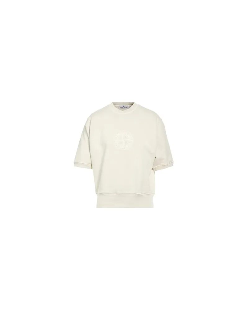 Stone Island TOPS - Sweatshirtsauf YOOX.COM Cremeweiß