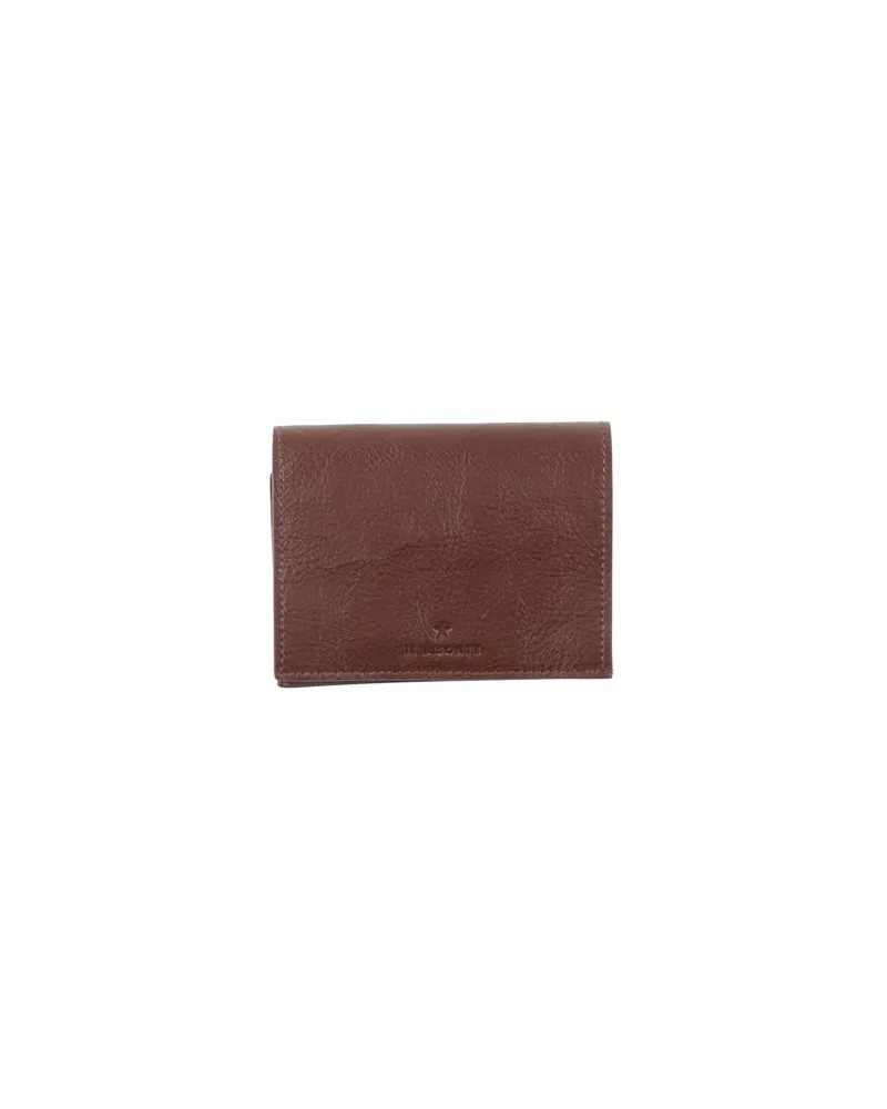 IL BISONTE Kleinlederwaren - Brieftaschenauf YOOX.COM Dunkelbraun