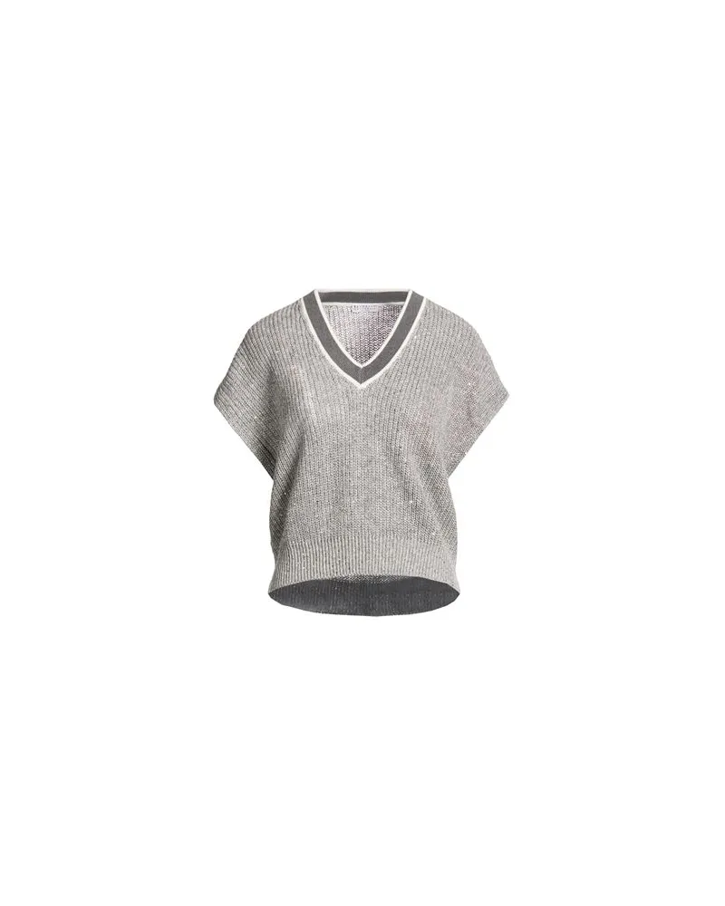 Brunello Cucinelli STRICKWAREN - Pulloverauf YOOX.COM Grau