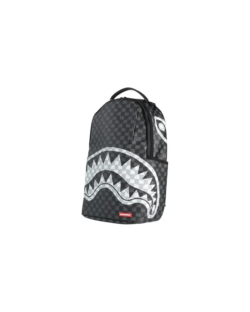 Sprayground BLACK AND WHITE DRIP CHECK SHARK BACKPACK - TASCHEN - Rucksäckeauf YOOX.COM Schwarz