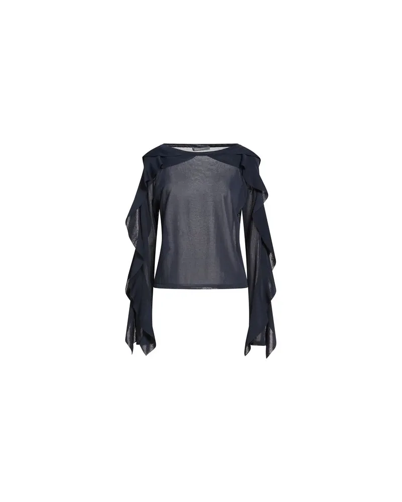 Alberta Ferretti STRICKWAREN - Pulloverauf YOOX.COM Marineblau