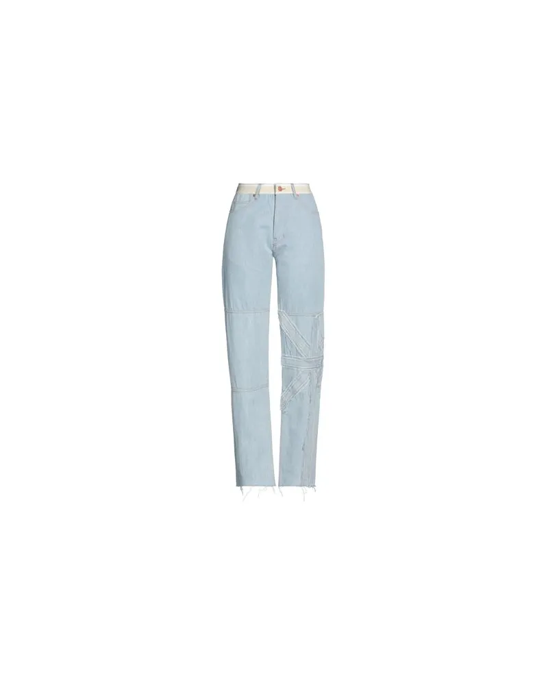 JORDANLUCA HOSEN & RÖCKE - Jeanshosenauf YOOX.COM Blau