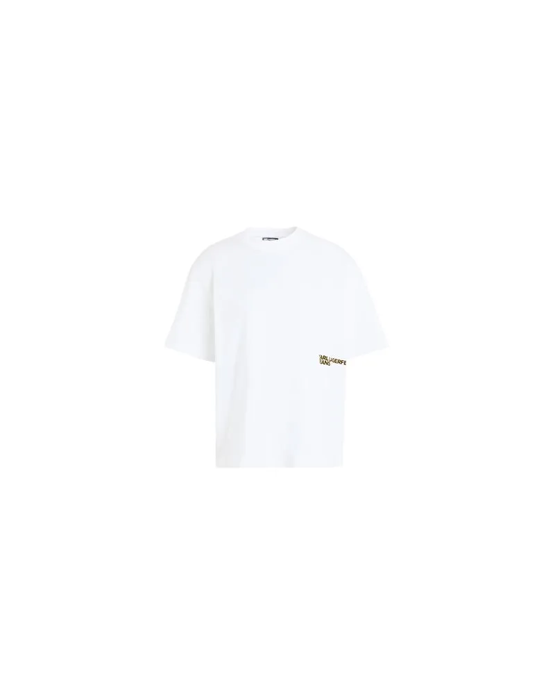 Karl Lagerfeld KLJ REGULAR KARL SSLV TEE  - TOPS - T-shirtsauf YOOX.COM Weiß