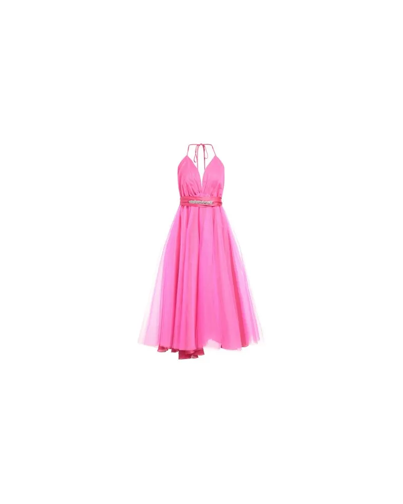 Twenty Four Haitch KLEIDER - Midi-Kleiderauf YOOX.COM Fuchsia