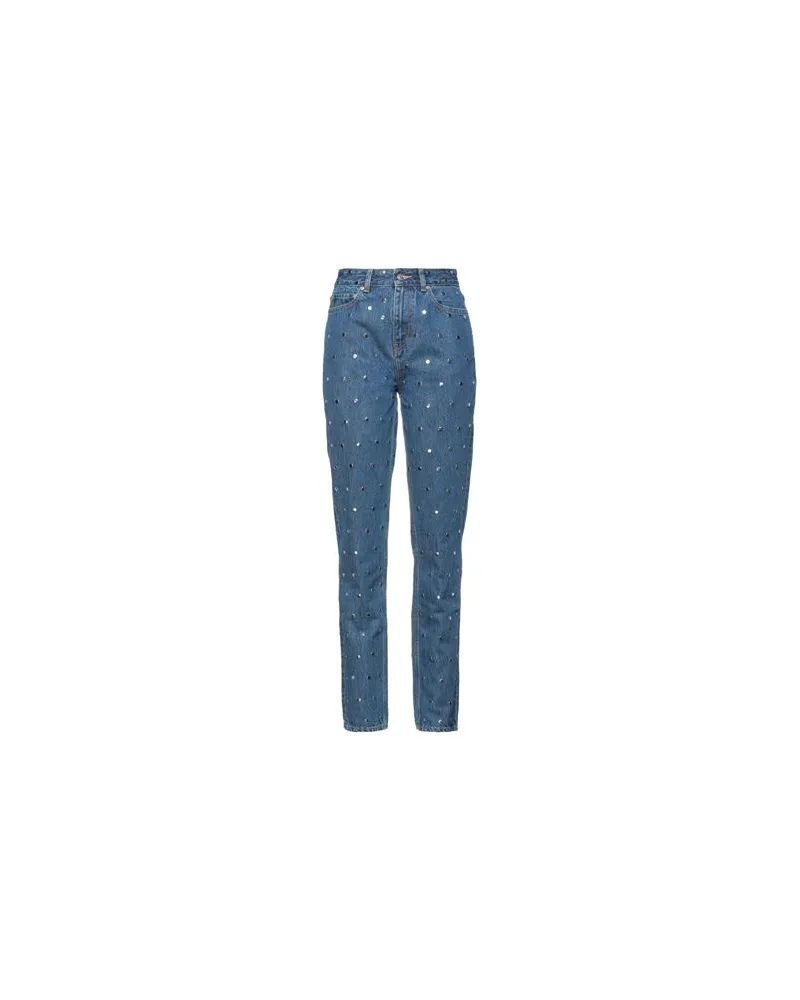 Ganni HOSEN & RÖCKE - Jeanshosenauf YOOX.COM Blau