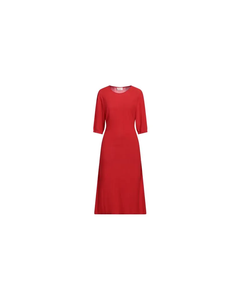 MEIMEIJ KLEIDER - Midi-Kleiderauf YOOX.COM Rot