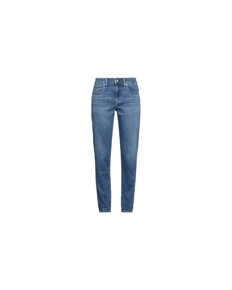 Rag & Bone DYLAN LOW-RISE  - HOSEN & RÖCKE - Jeanshosenauf YOOX.COM Blau