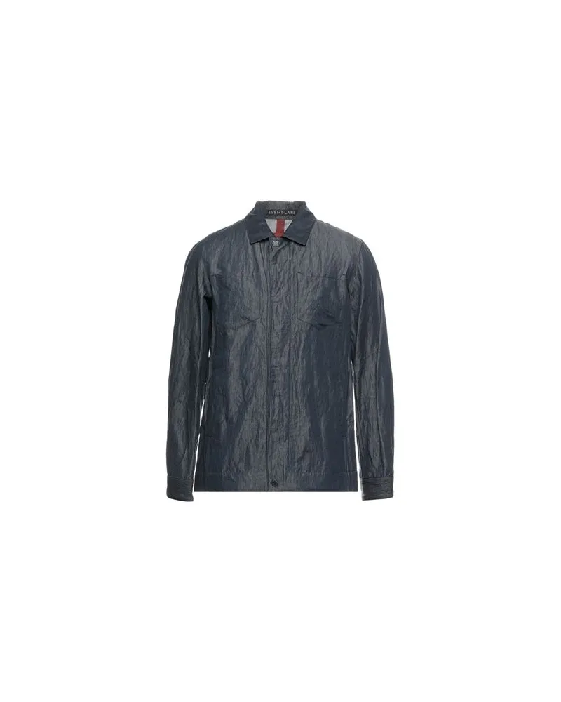 ESEMPLARE JACKEN & MÄNTEL - Jeansjacken/Mäntelauf YOOX.COM Blau