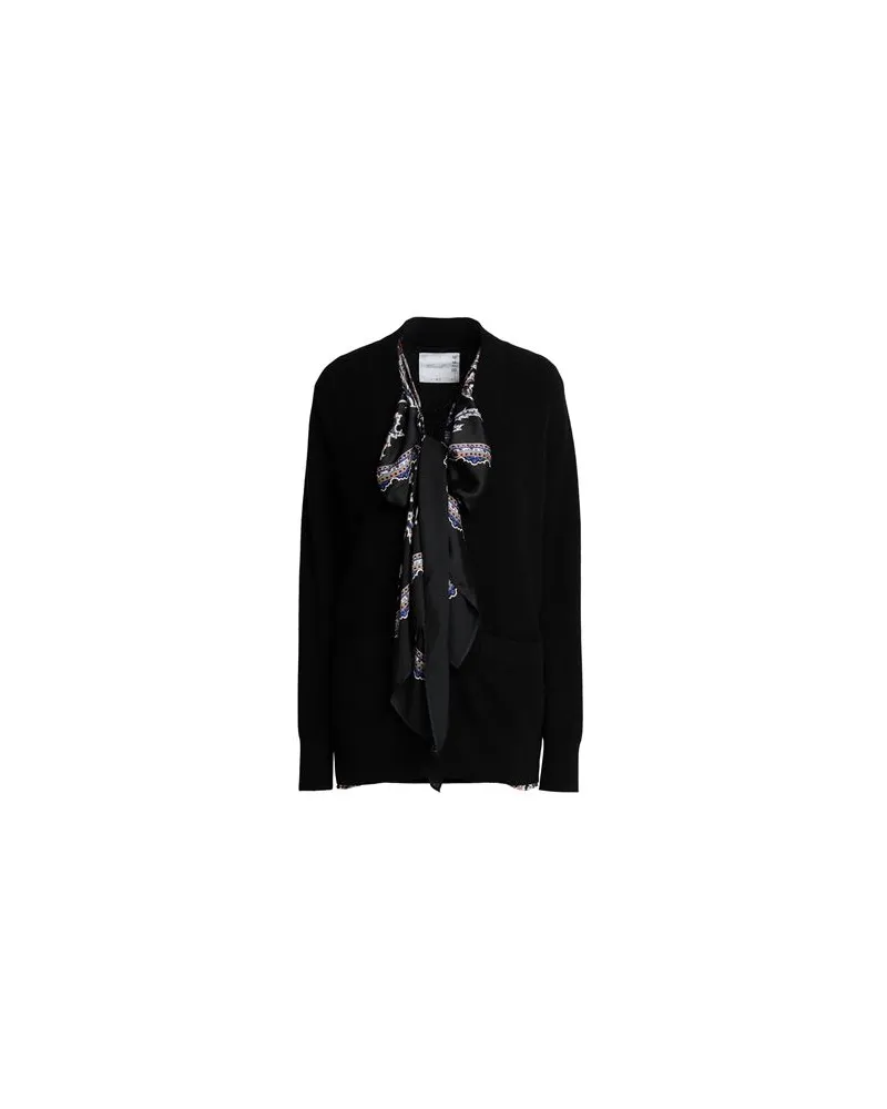 Sacai STRICKWAREN - Strickjackenauf YOOX.COM Schwarz