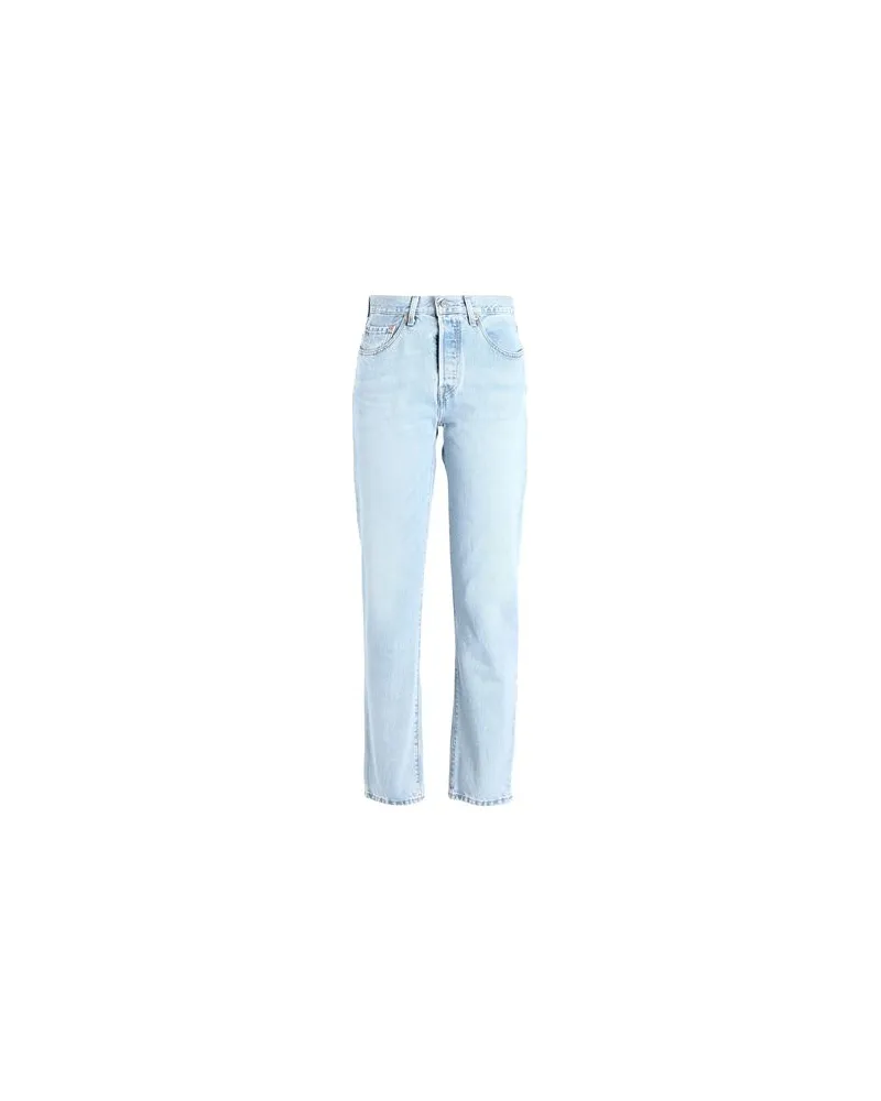 Levi's 501 CROP   - HOSEN & RÖCKE - Jeanshosenauf YOOX.COM Blau
