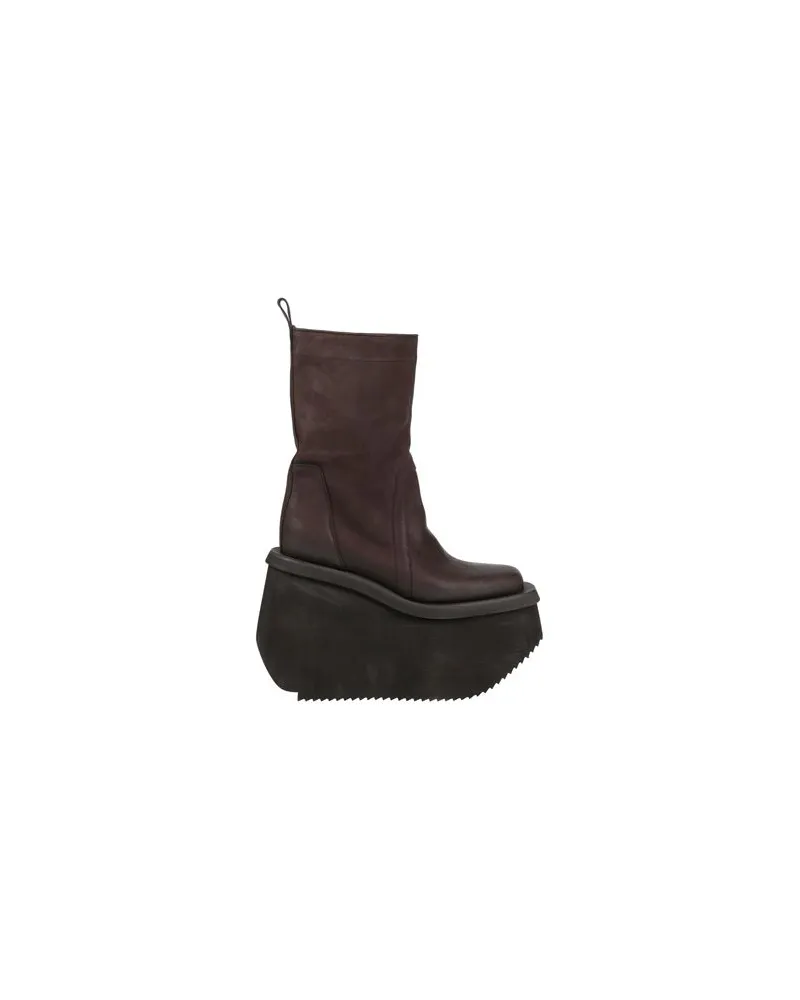 Rick Owens SCHUHE - Stiefelettenauf YOOX.COM Dunkelbraun