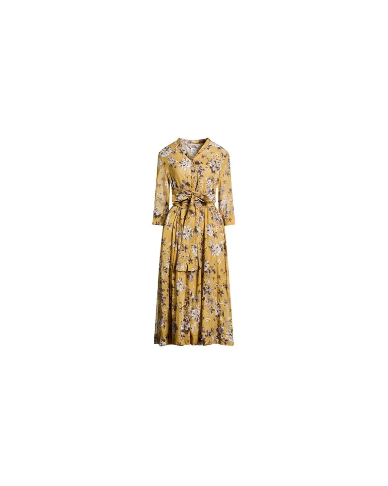 Max Mara KLEIDER - Midi-Kleiderauf YOOX.COM Senf
