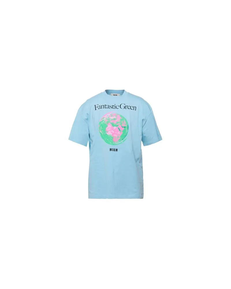 MSGM TOPS - T-shirtsauf YOOX.COM Himmelblau