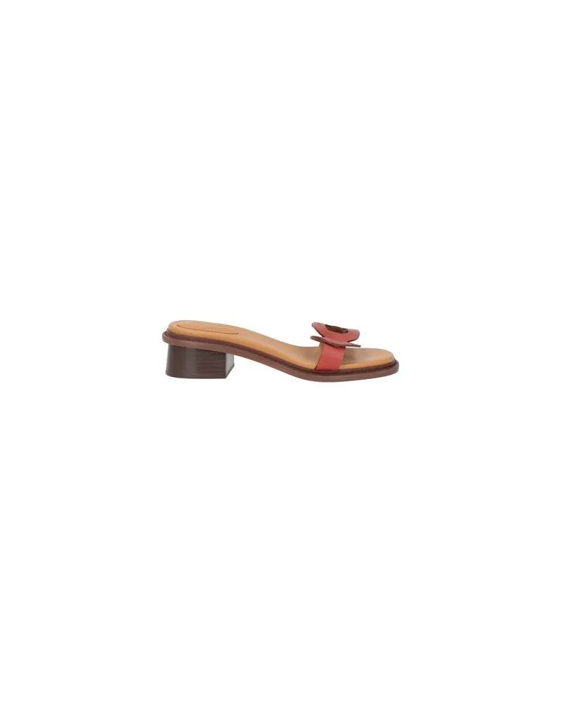 See by Chloé SCHUHE - Sandalenauf YOOX.COM Ziegelrot