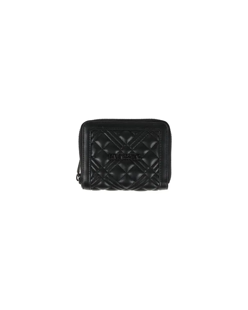 Moschino Kleinlederwaren - Brieftaschenauf YOOX.COM Schwarz