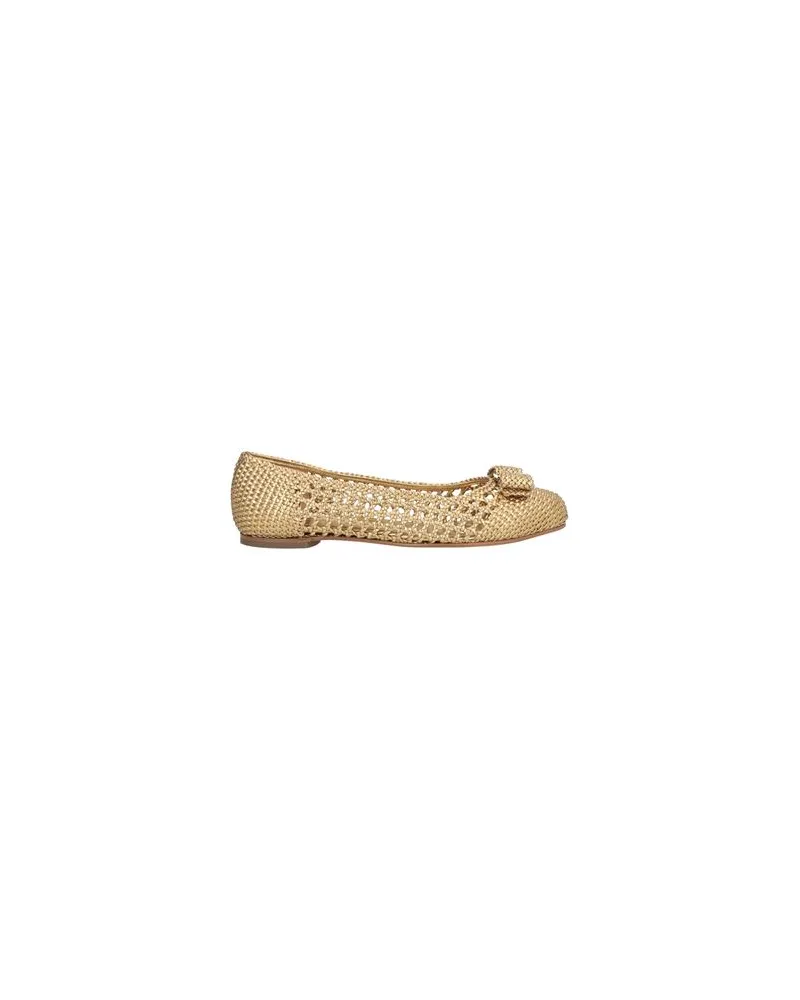 Ferragamo SCHUHE - Ballerinasauf YOOX.COM Gold