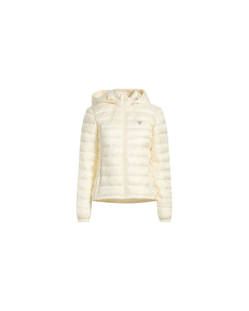Guess JACKEN & MÄNTEL - Pufferjacken & Daunenjackenauf YOOX.COM Elfenbein