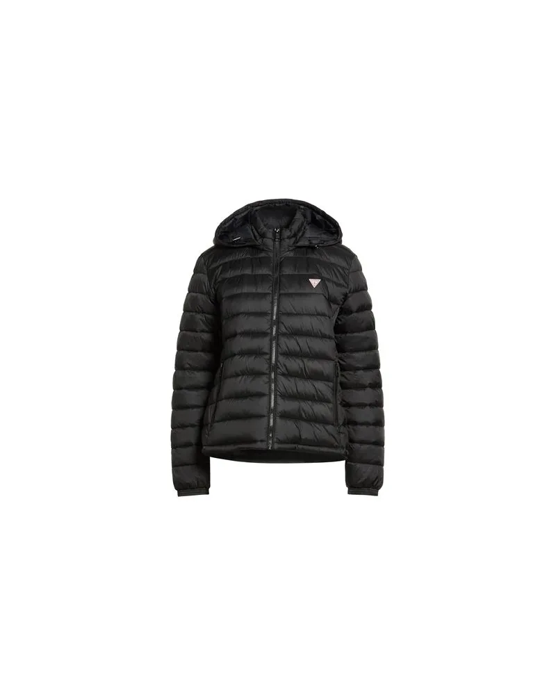 Guess JACKEN & MÄNTEL - Pufferjacken & Daunenjackenauf YOOX.COM Schwarz