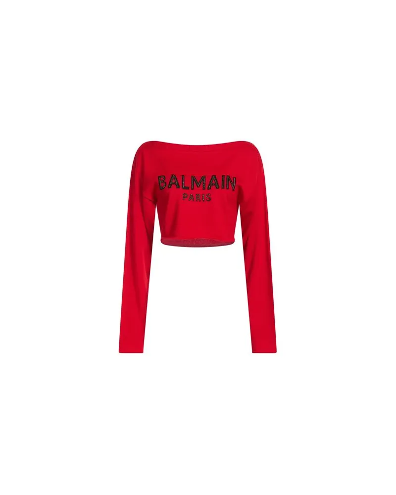 Balmain STRICKWAREN - Pulloverauf YOOX.COM Rot