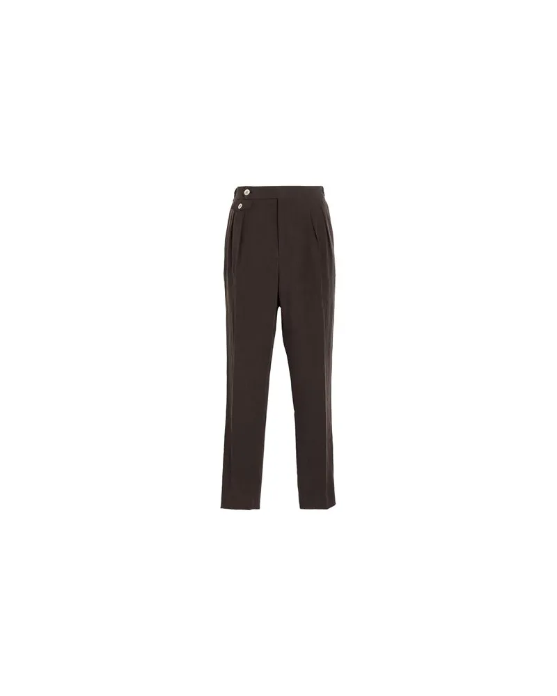 Brunello Cucinelli HOSEN & RÖCKE - Hosenauf YOOX.COM Dunkelbraun