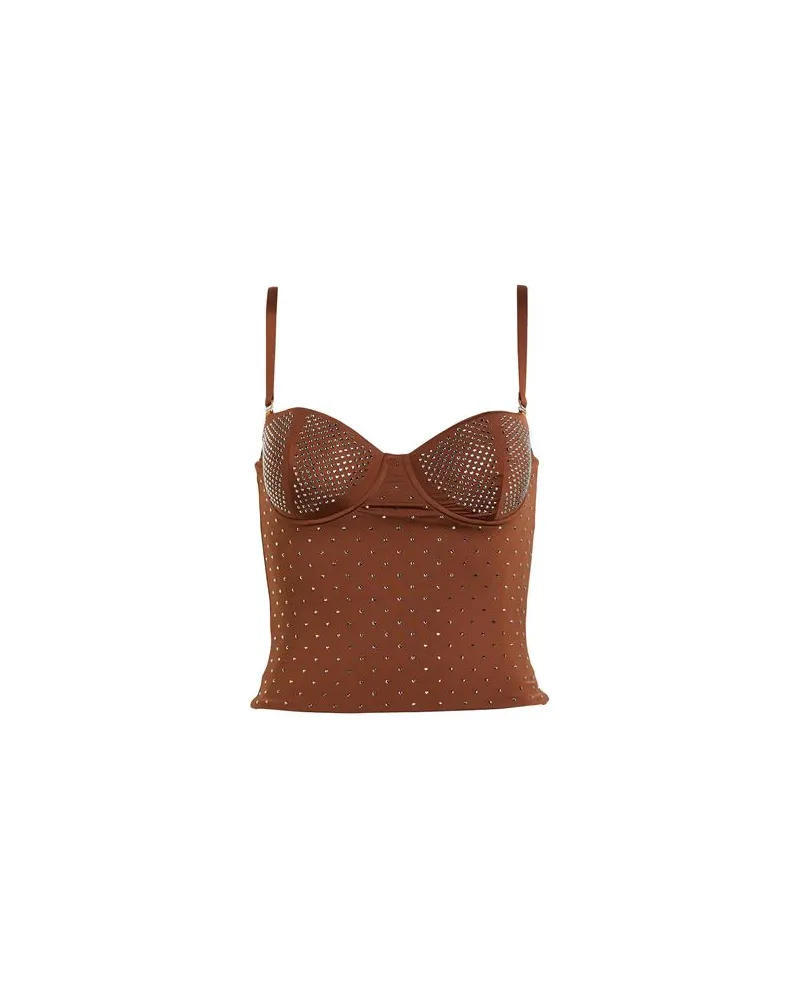 FISICO-Cristina Ferrari TOPS - Topsauf YOOX.COM Braun