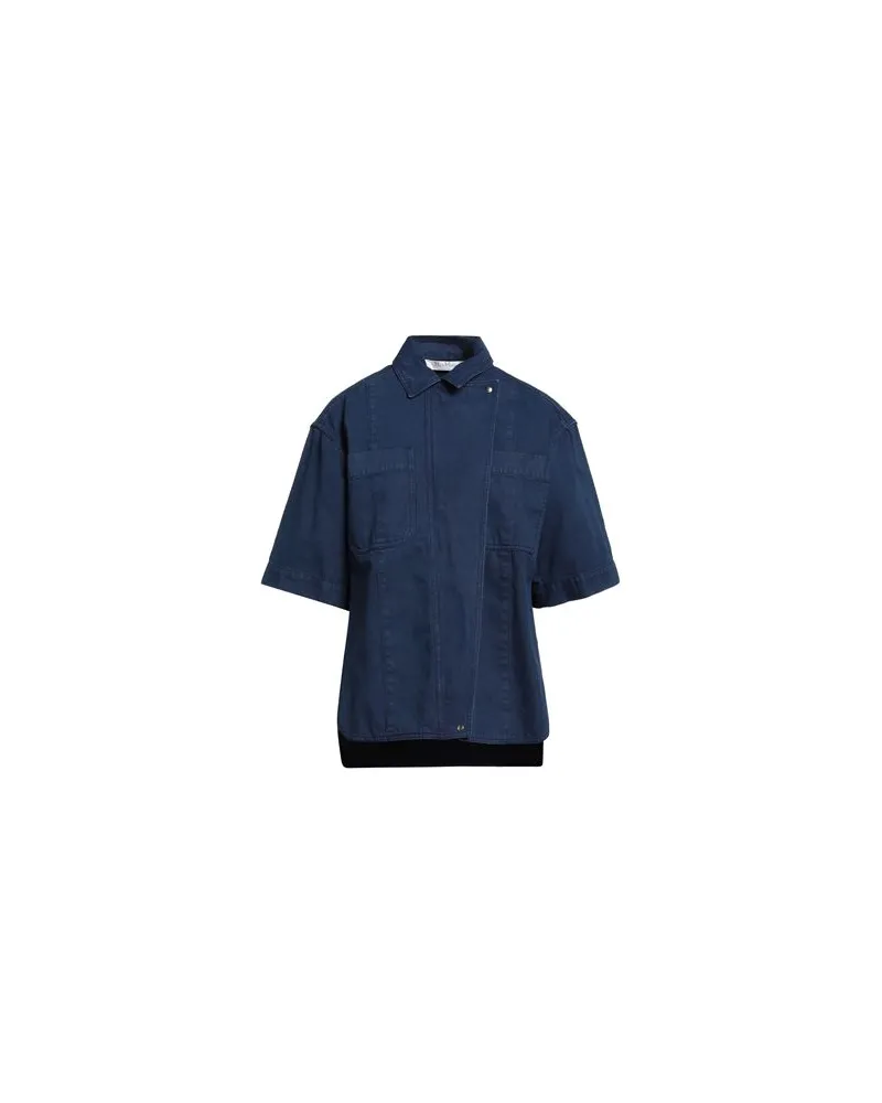 Max Mara SFILATA - TOPS - Hemdenauf YOOX.COM Blau