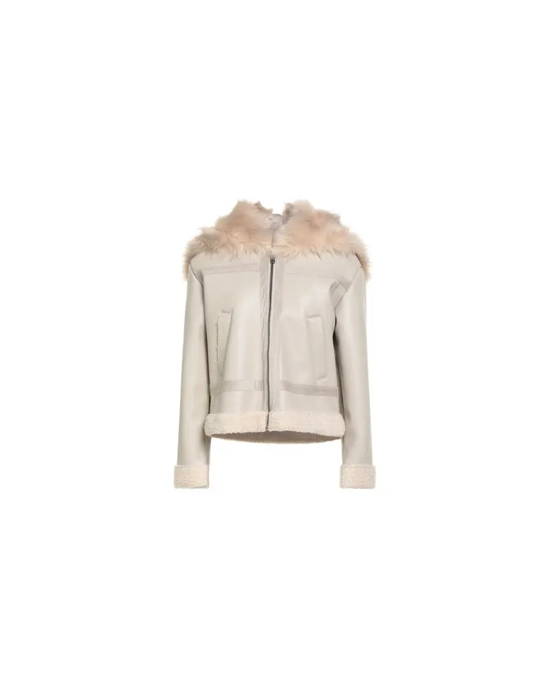 Kaos JACKEN & MÄNTEL - Shearling- & Kunstfellauf YOOX.COM Hellgrau