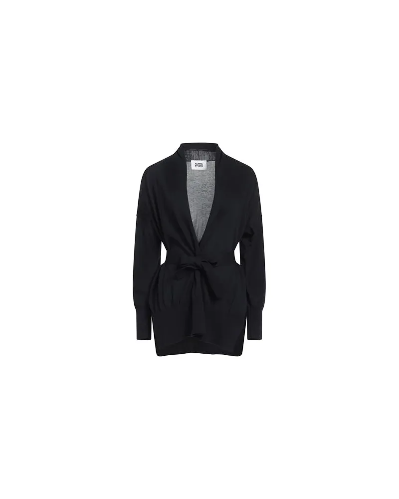 Alpha Studio STRICKWAREN - Strickjackenauf YOOX.COM Nachtblau