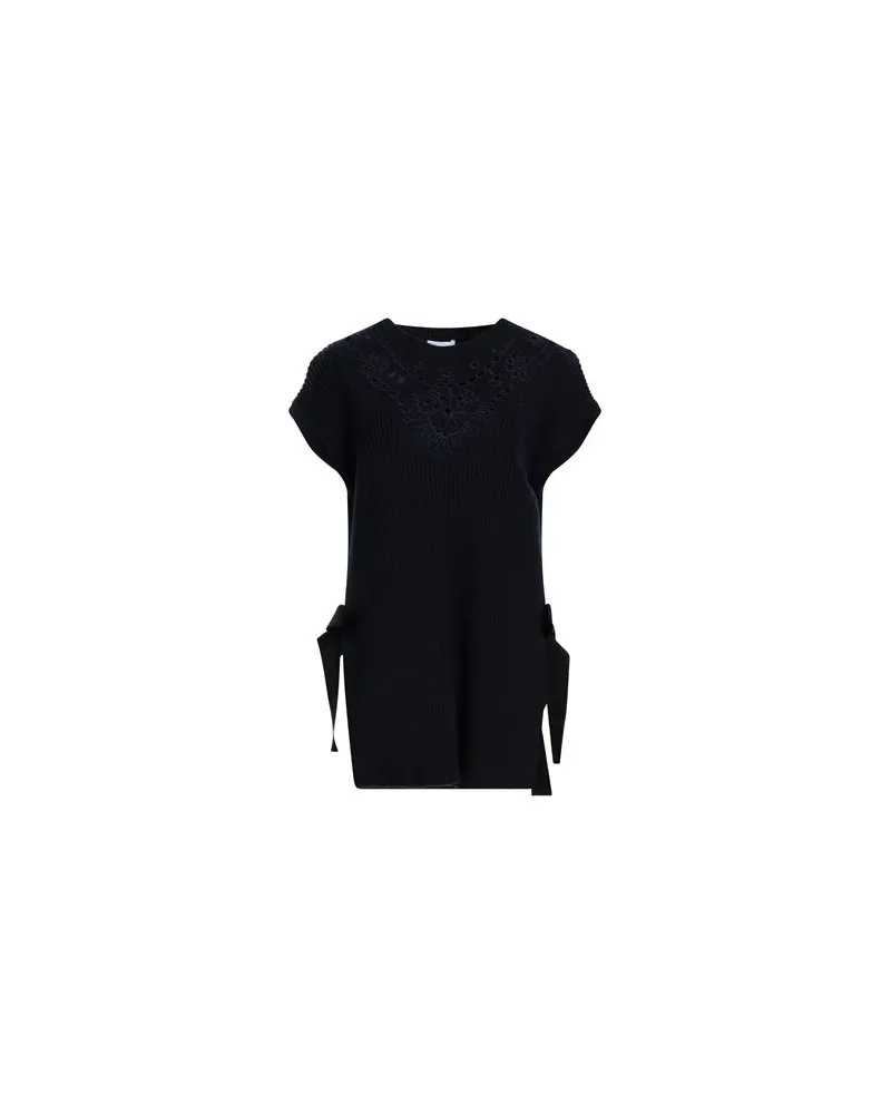 RED Valentino STRICKWAREN - Pulloverauf YOOX.COM Marineblau