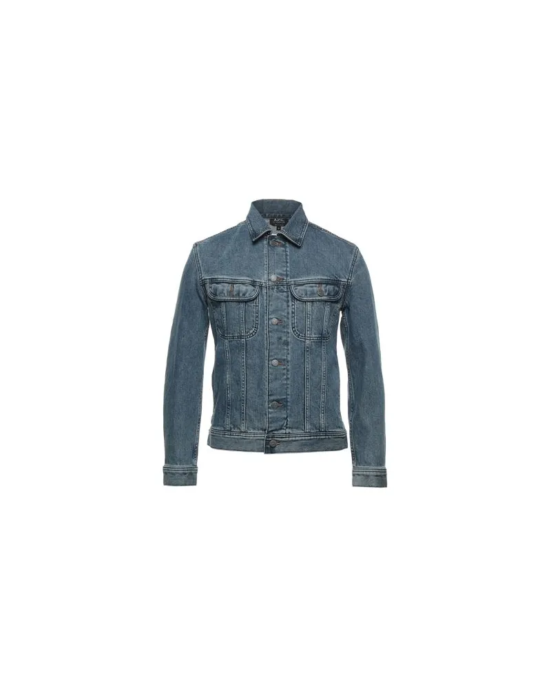 A.P.C. JACKEN & MÄNTEL - Jeansjacken/Mäntelauf YOOX.COM Blau