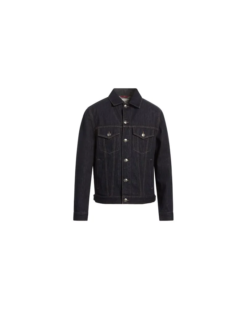 Brunello Cucinelli JACKEN & MÄNTEL - Jeansjacken/Mäntelauf YOOX.COM Blau