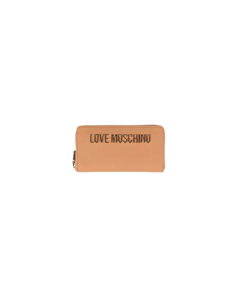 Moschino Kleinlederwaren - Brieftaschenauf YOOX.COM Kamel